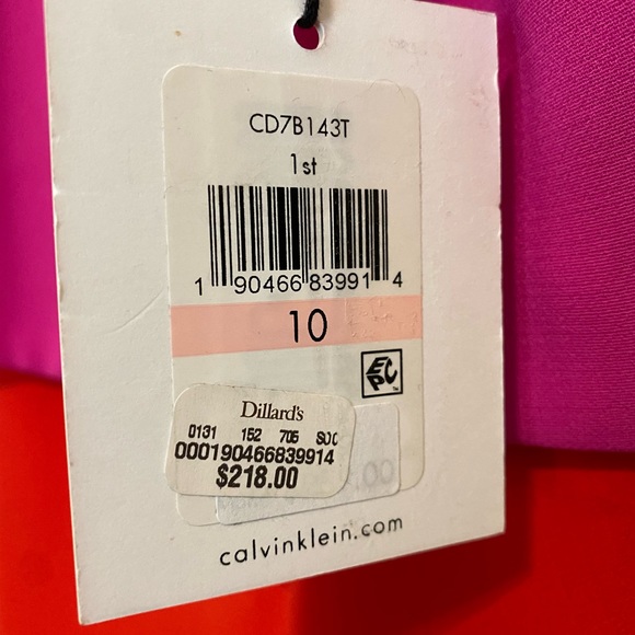 NWT Calvin Klein Color Block Gown with open back, Women’s Size 10 - Picture 6 of 9